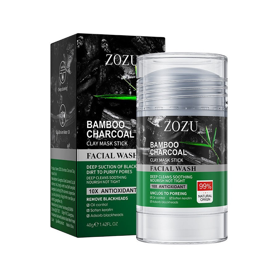 Mascarilla Facial de Arcilla en Barra Carbón de Bambú