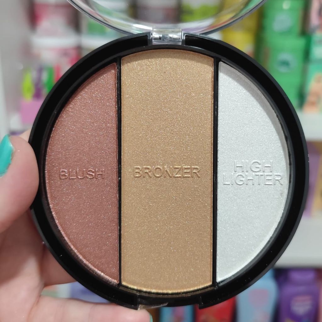 Colorete + Iluminador + Bronceador 3 en 1