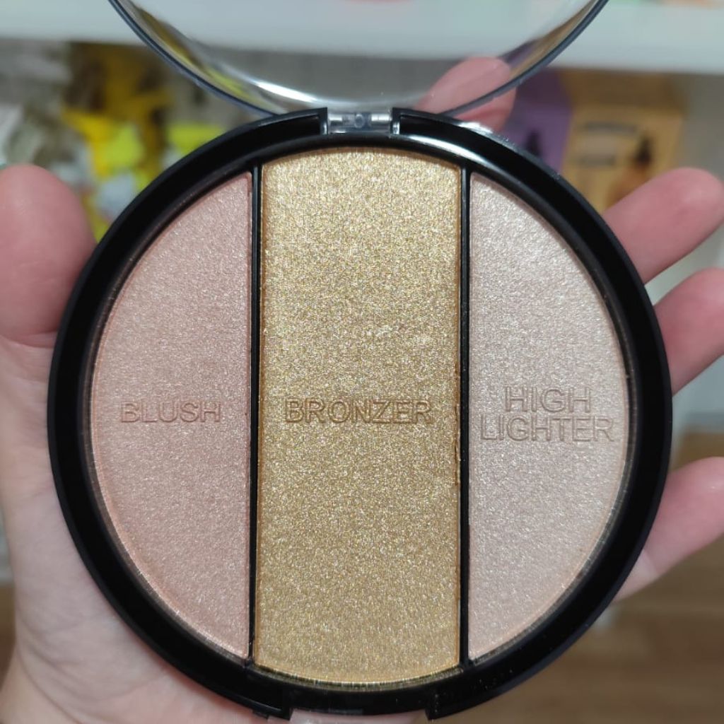 Colorete + Iluminador + Bronceador 3 en 1