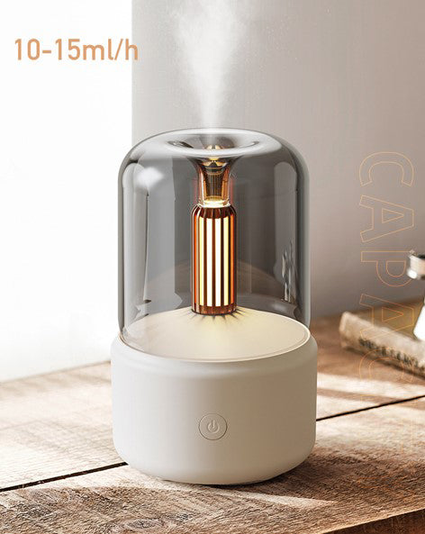 Humidificateur à Effet Flamme Beige