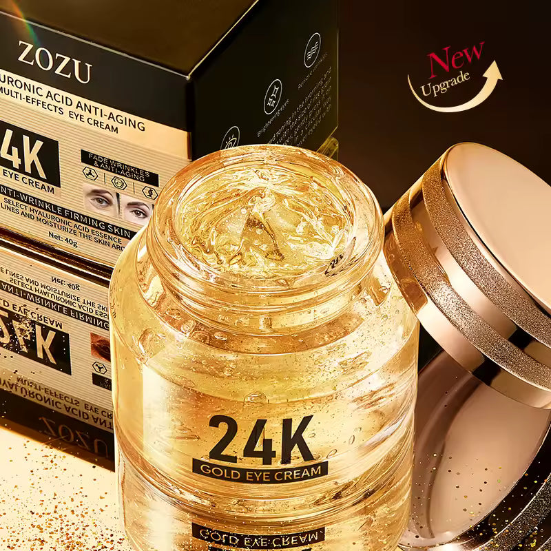 Crema de Ojos con Ácido Hialurónico Oro de 24K