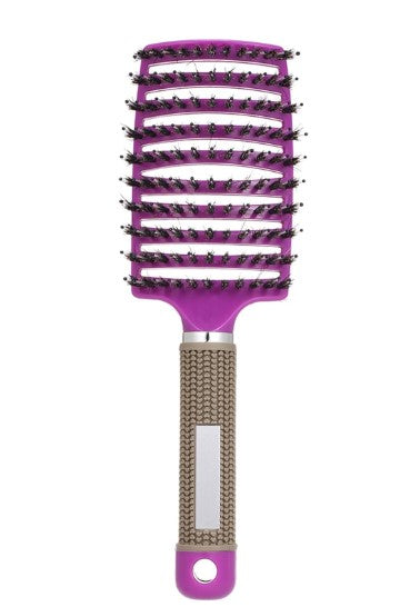 Brosse à cheveux incurvée violette