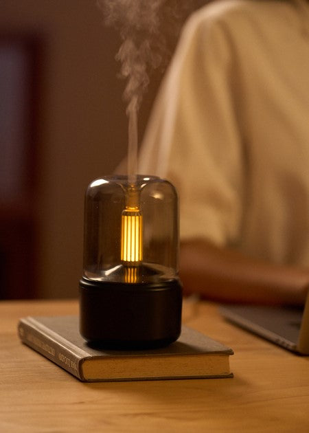 Humidificateur à effet de flamme noire