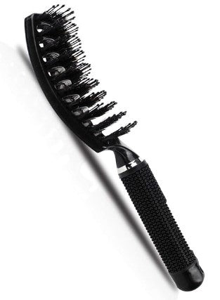 Brosse à cheveux courbée noire