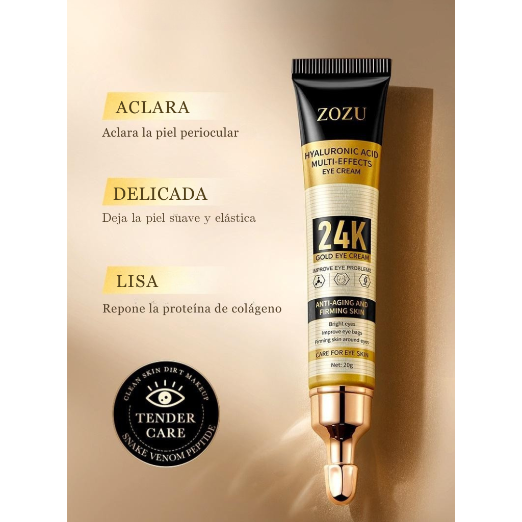 Contorno de Ojos Multiefecto Ácido Hialurónico 24K GOLD