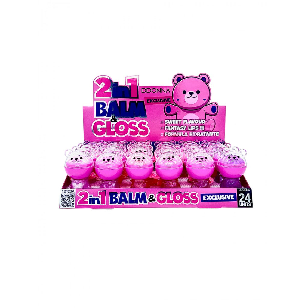Gloss & Lip Balm 2 in 1 Bear