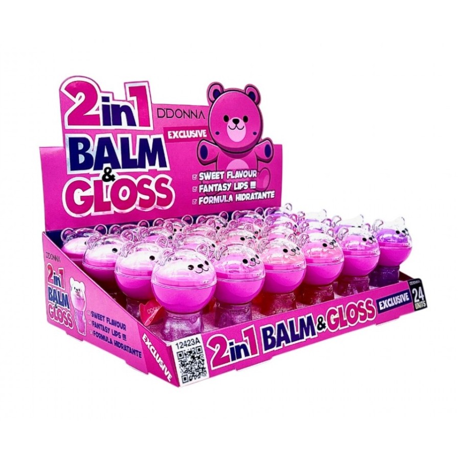 Gloss & Lip Balm 2 in 1 Bear