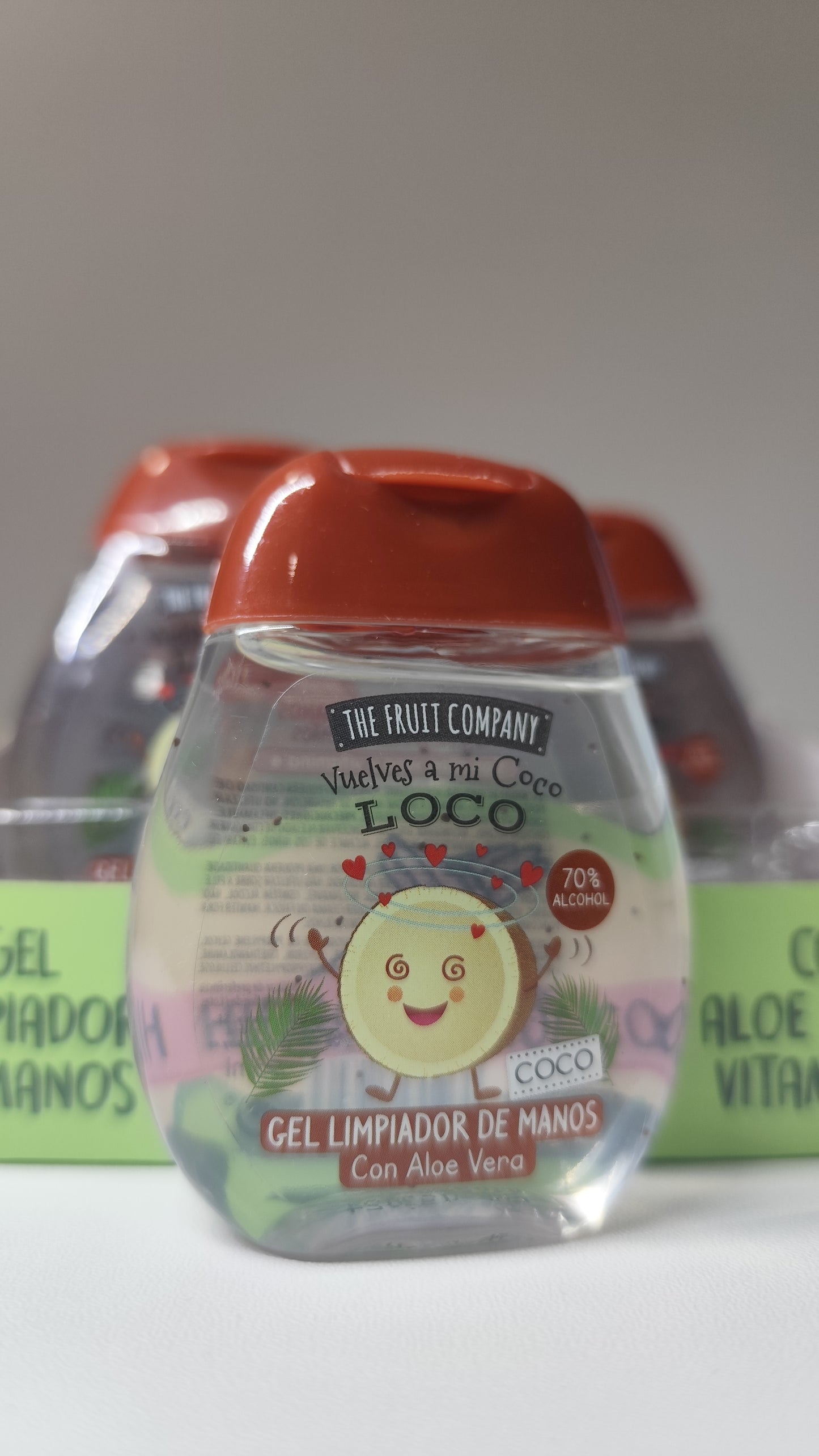 Gel Limpiador Manos Hidroalcohólico Coco The Fruit Company