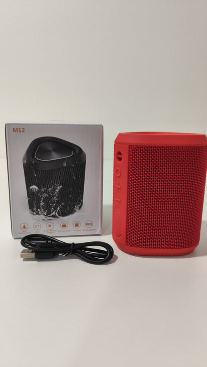 Altavoz Bluetooth M12 Rojo