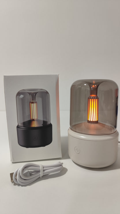 Humidificateur à Effet Flamme Beige