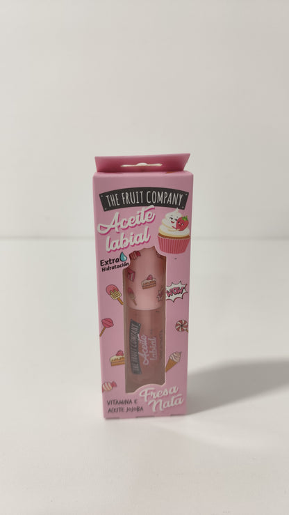 Óleo labial com creme de morango The Fruit Company