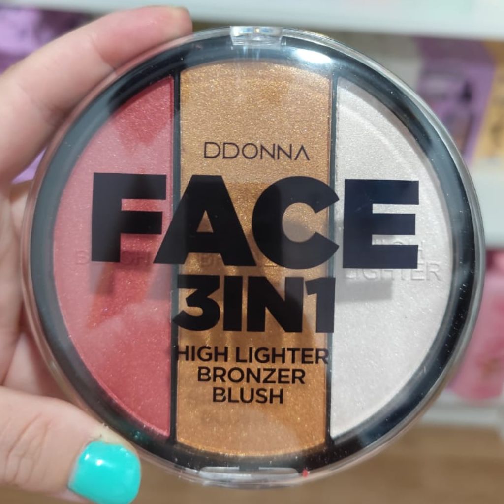 Colorete + Iluminador + Bronceador 3 en 1