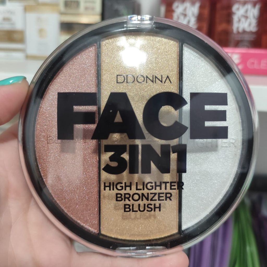 Colorete + Iluminador + Bronceador 3 en 1