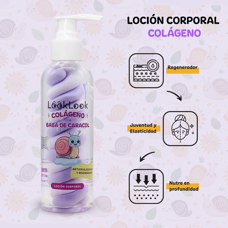 Loción Corporal Baba de Caracol y Colágeno