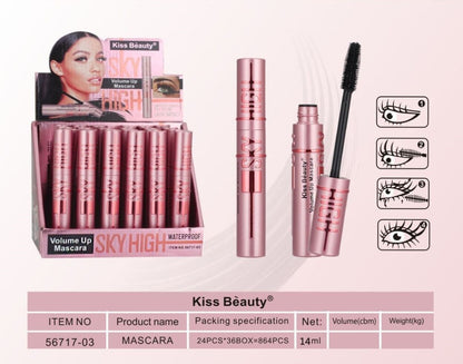 Mascara Pestañas Ultra Volumen Kiss Beauty