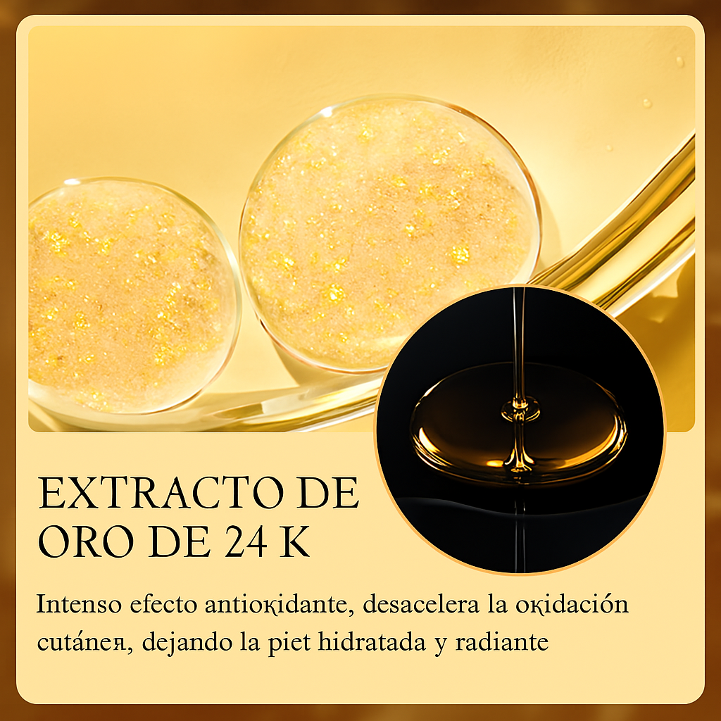 Mascarilla Facial 24K Gold con Ácido Hialurónico