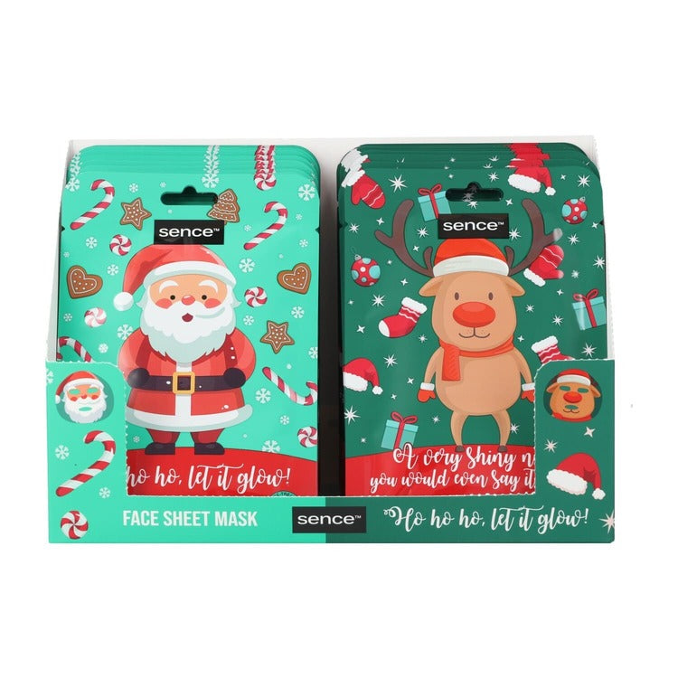 Mascarilla Facial Navideña Sence