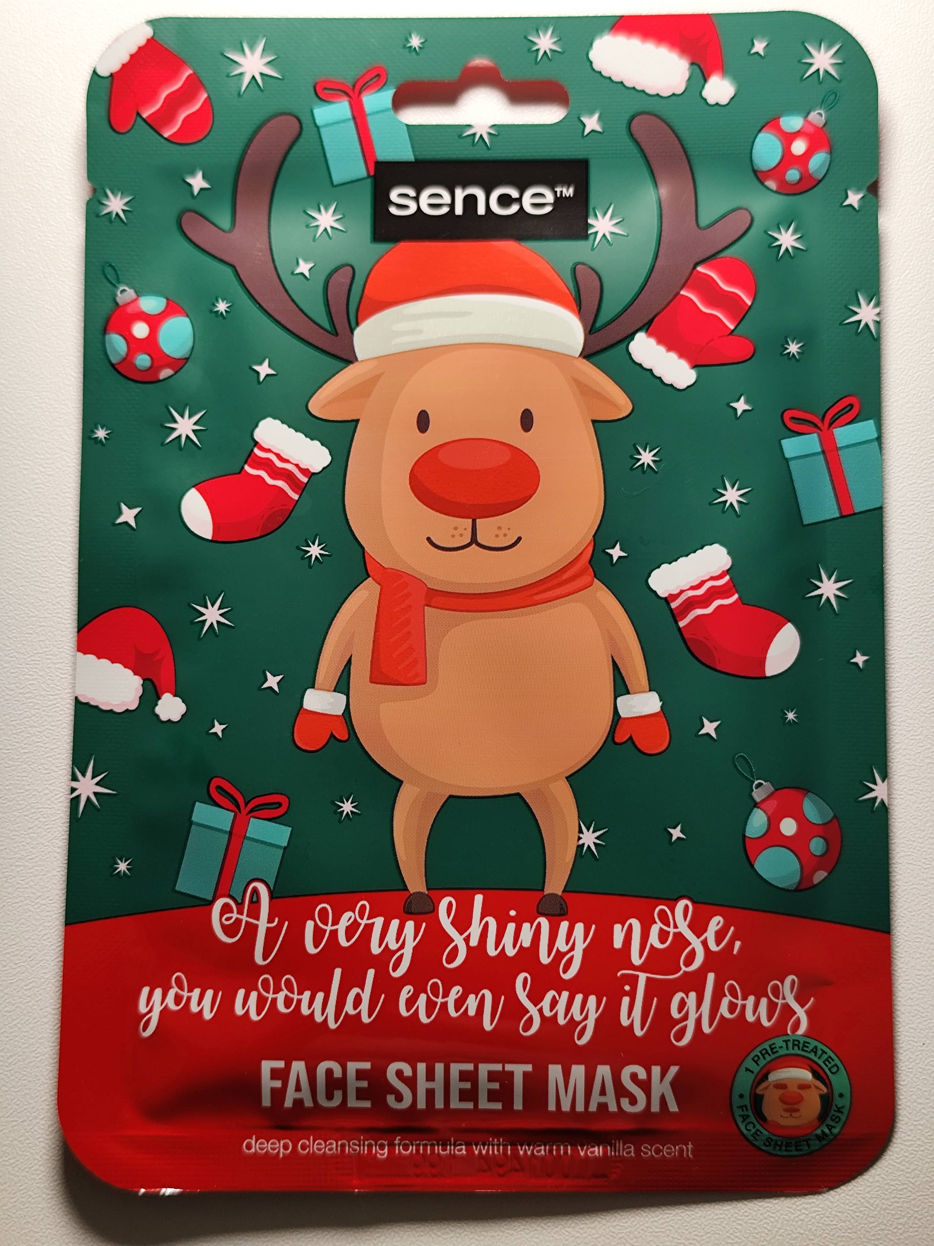 Mascarilla Facial Navideña Sence