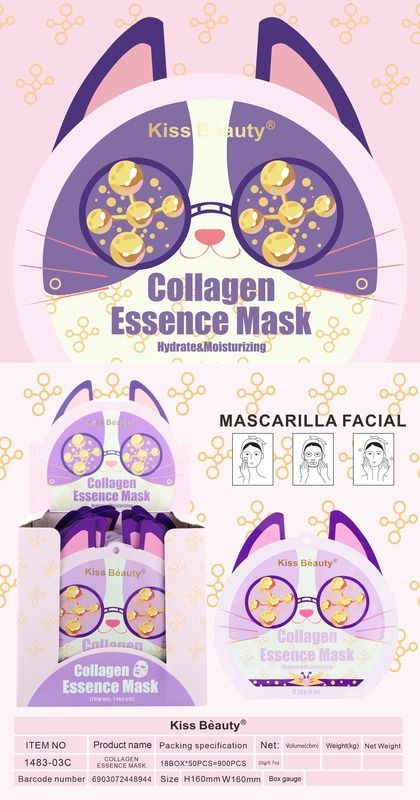 Mascarilla facial con colágeno