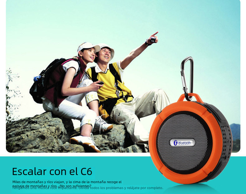 Altavoz Bluetooth Impermeable C6 Naranja