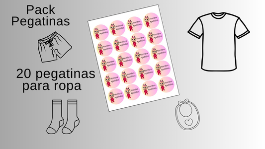 Pegatinas Escolares Ropa