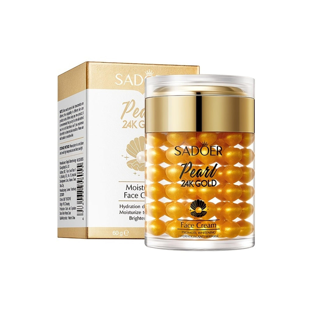Crema Facial Hidratante y Antiarrugas Pearl 24K Gold