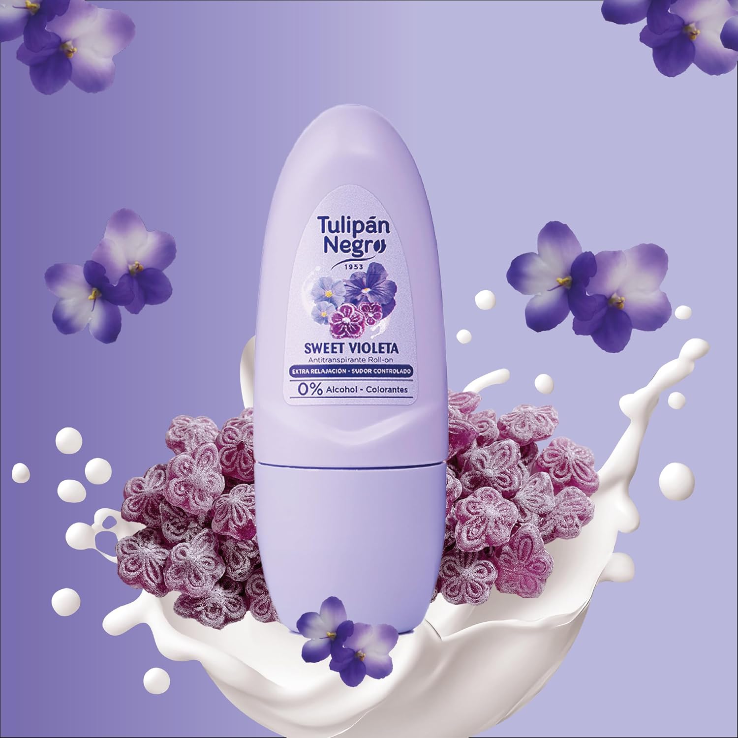 Desodorante Roll-on Sweet Violeta Tulipán Negro
