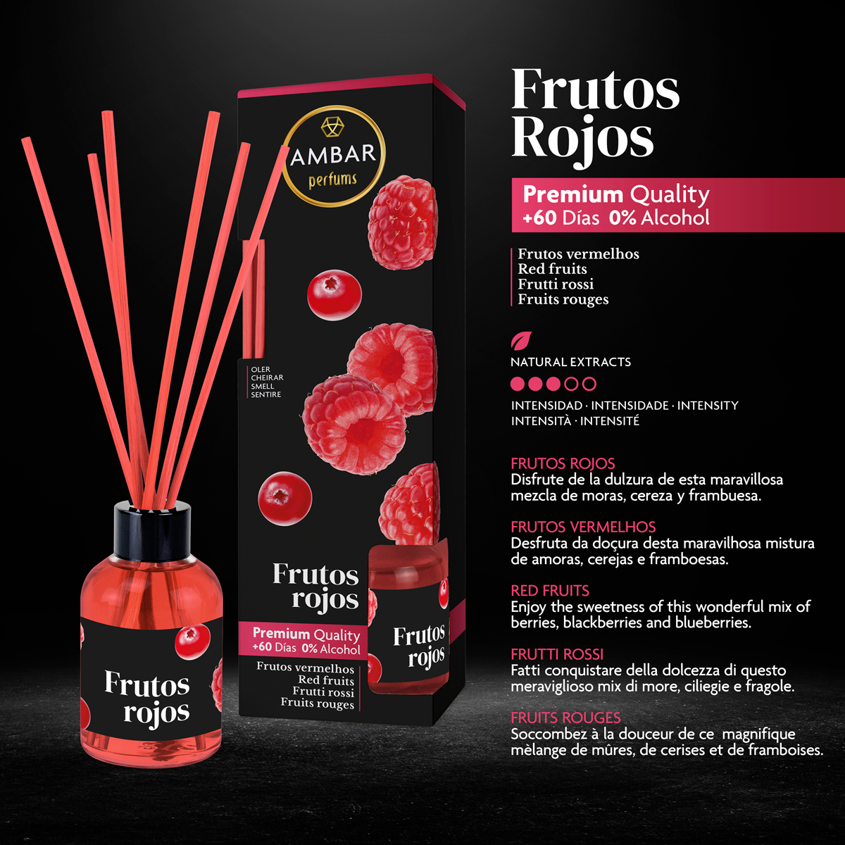 Mikado Frutos Rojos Ambar