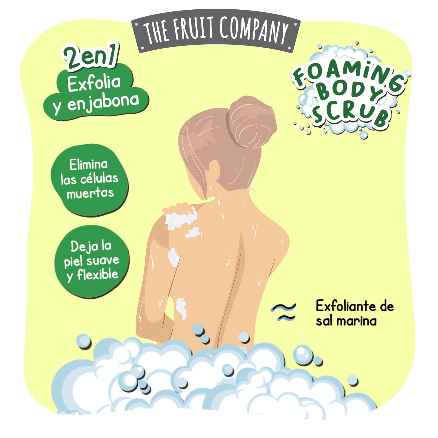 Exfoliante Corporal Melón 2 en 1 The Fruit Company