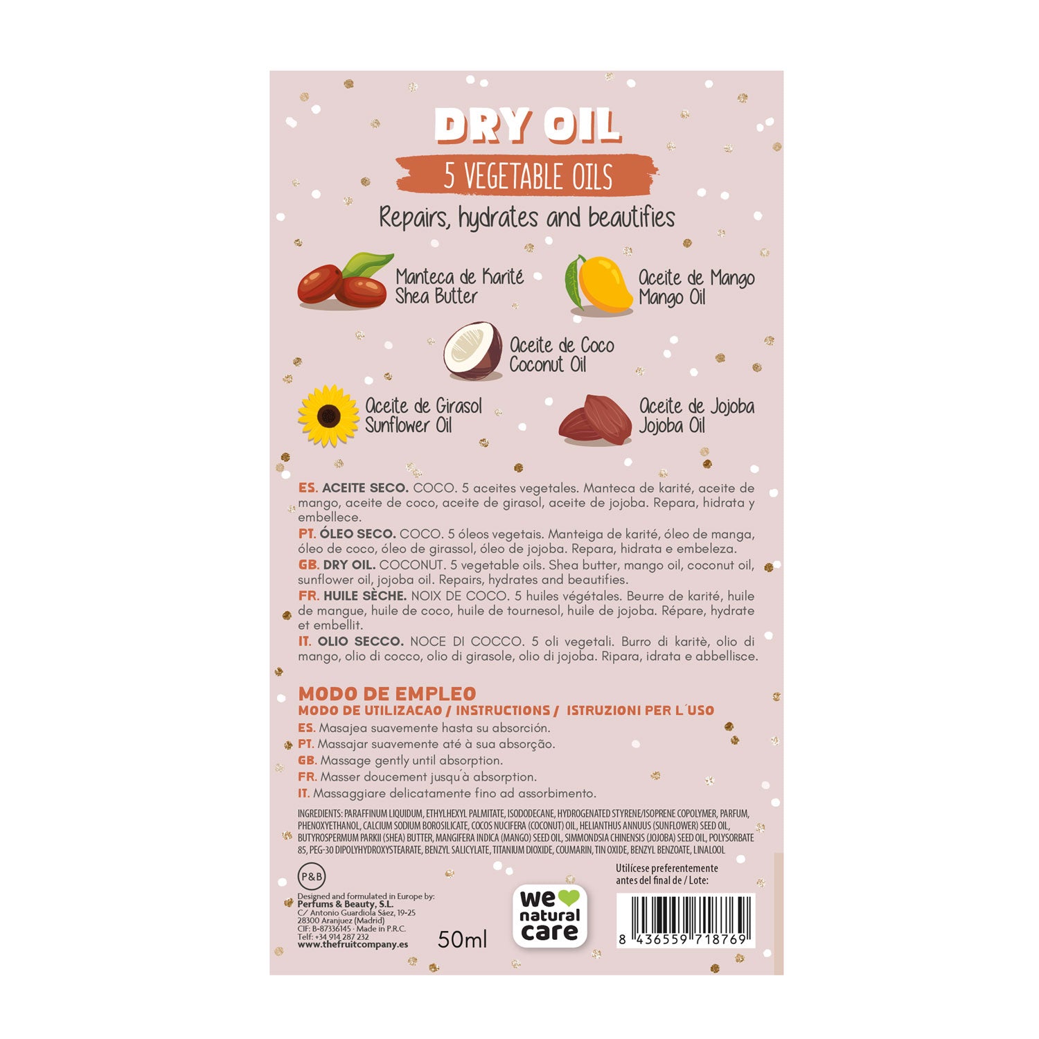 Aceite Seco Coco The Fruit Company